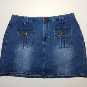 L.A. Blues Womens Sz 22 Blue Jean Denim Skort